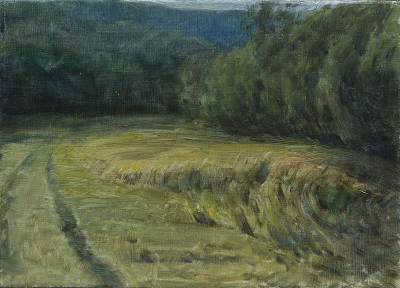 Oil sketch for Two Paths 2 by Scott  Breton | Lethbridge Gallery